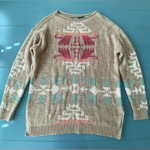 New Lauren Ralph Lauren Southwestern Aztec Sweater